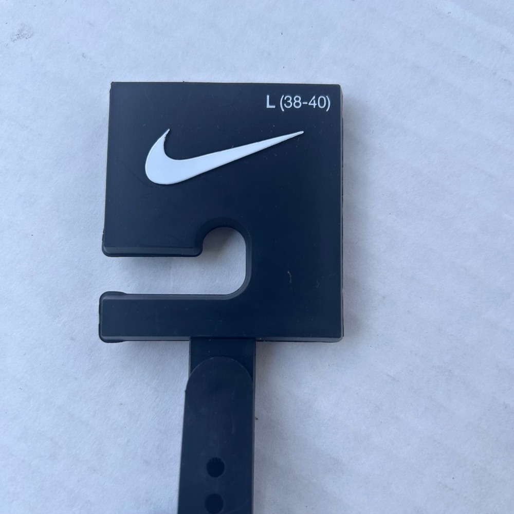 Nike Woven Stretch Belt Mens Large 38-40 Grey Black Braided  New Golf - Picture 2 of 6